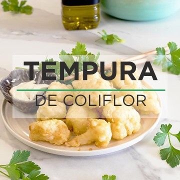 Receta de tempura de coliflor