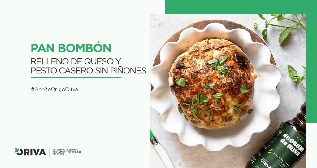 Pan bombón relleno de queso y pesto casero sin piñones 1 receta de pan bombon