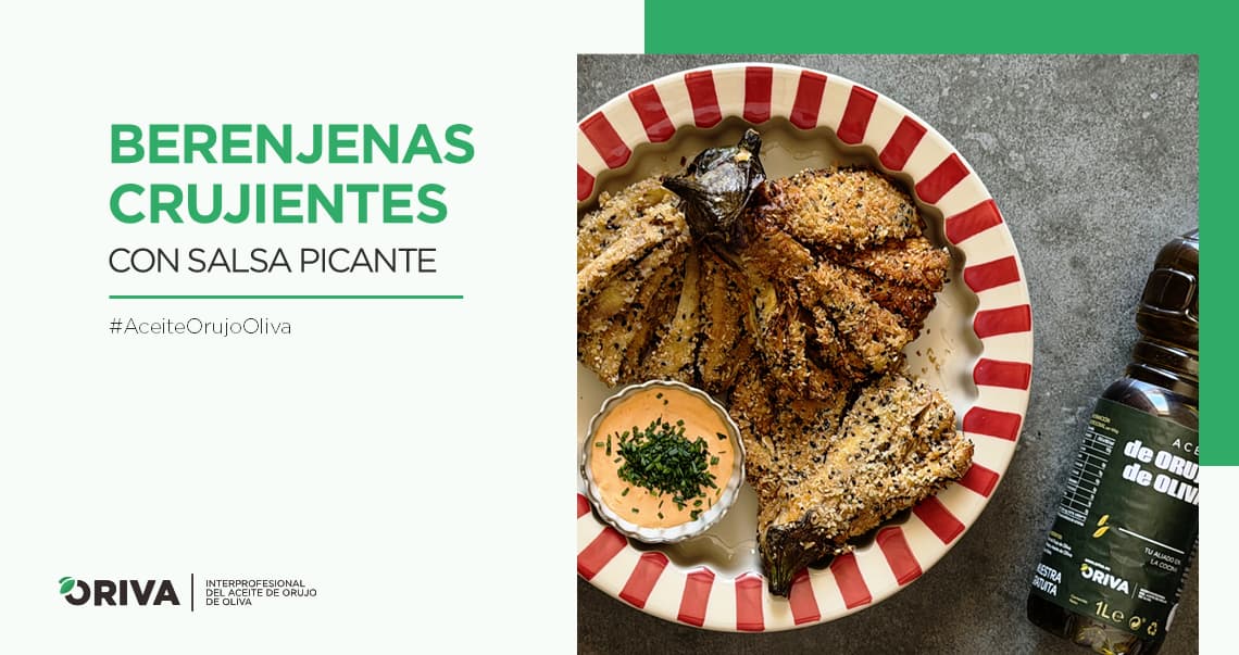 Berenjenas crujientes con salsa picante